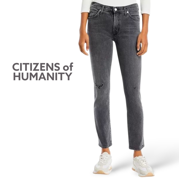 Citizens Of Humanity Denim - Citizens of Humanity Skyla Mid Rise Cigarette Jeans in Covert